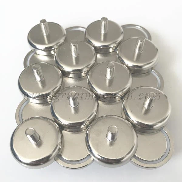 External Thread Neodymium Pot Magnets Mounting Magnet 