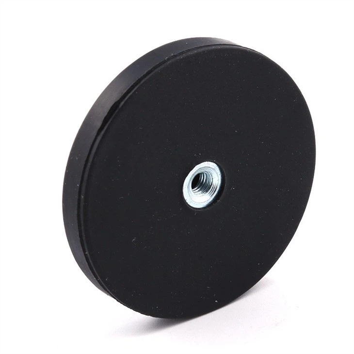D66mm Neodymium Rubber Coated Pot Magnet