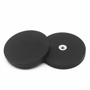 Rubber gecoate potmagneet